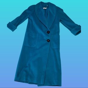 Valentino Vintage 80s Wool Full Length Jacket